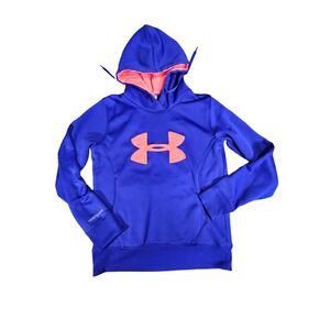 Women’s under armour pink logo hoodie medium